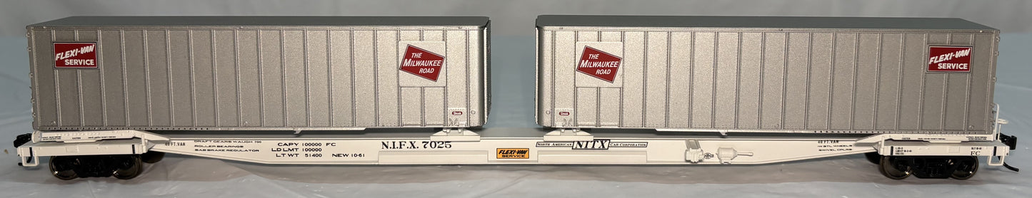 Walthers 932-3920 Mark III Flexi-Van Flatcar w/Two Trailers