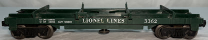 Lionel 3362 Helium Tank Flat Car