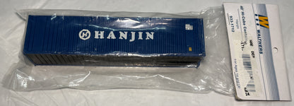 Walthers 949-8208 SceneMaster 40' Hi-Cube Corrugated Container w/Flat Roof-Hanjin