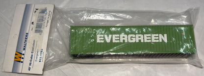 Walthers 933-1703 SceneMaster 40' Hi-Cube Corrugated Container w/Flat Roof Evergreen