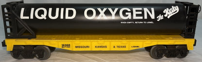 Lionel 16368 MKT Liquified Oxygen Flatcar Missouri Kansas Texas Katy