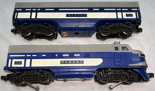 Lionel Post War 2367 Wabash AB Diesels