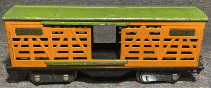 Lionel Pre War #513 Cattle Car Orange