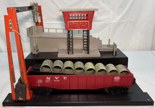 Lionel Post War 345 Culvert Pipe Unloader