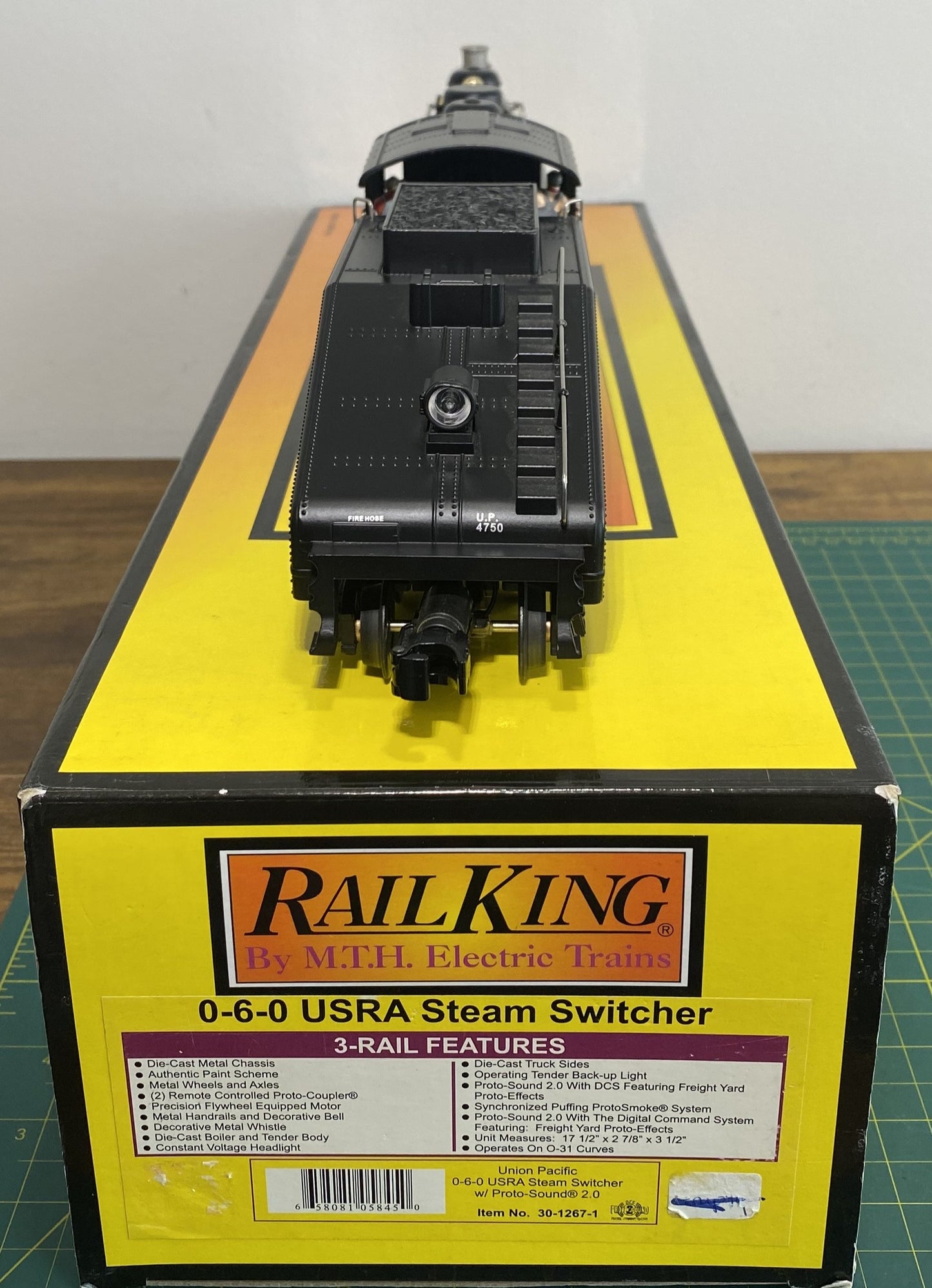 MTH Rail King 30-1267-1 Union Pacific 0-6-0 USRA Steam Switcher w/Proto-Sound 2.0