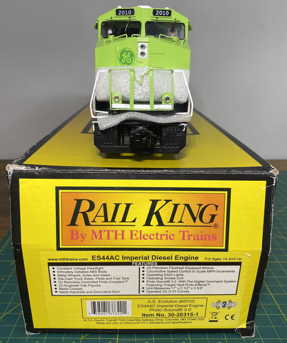 Rail King 30-20315-1 G.E. Evolution ES44AC Imperial Diesel Engine w/ Proto-Sound 3.0