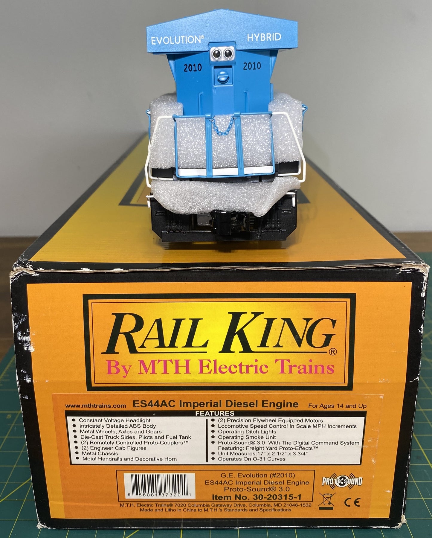 Rail King 30-20315-1 G.E. Evolution ES44AC Imperial Diesel Engine w/ Proto-Sound 3.0