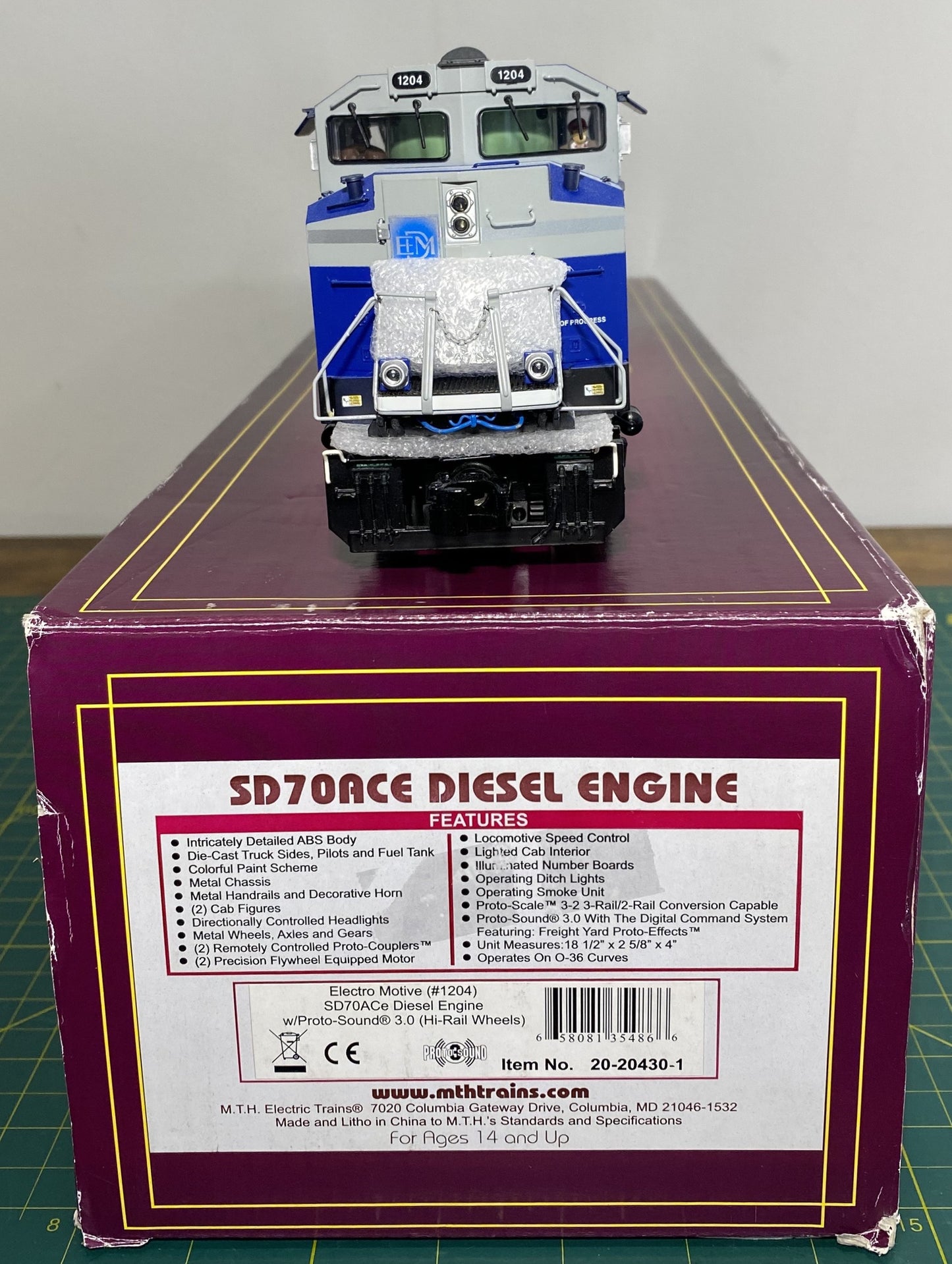 MTH Premier 20-20430-1 Electro Motive Diesel Engine w/Proto-Sound 3.0
