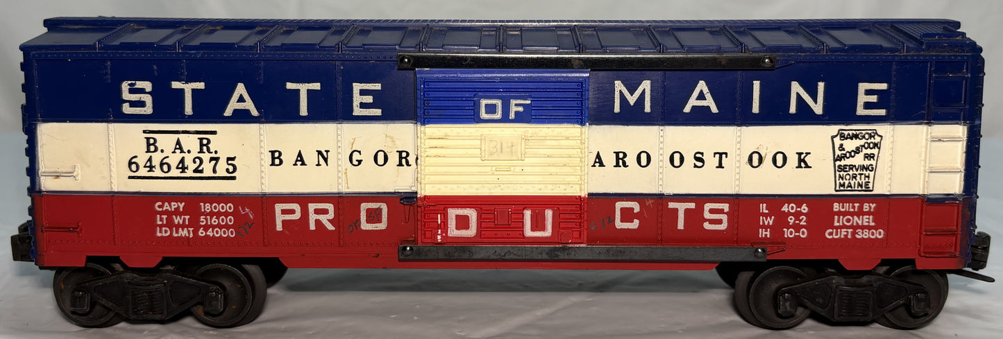 Lionel Post War 6464-275 State of Maine Box Car