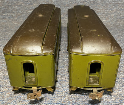 Lionel #337 Passenger and #338 Observation Cars