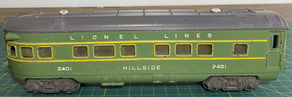 Lionel Post War Observation Car Hillside 2401
