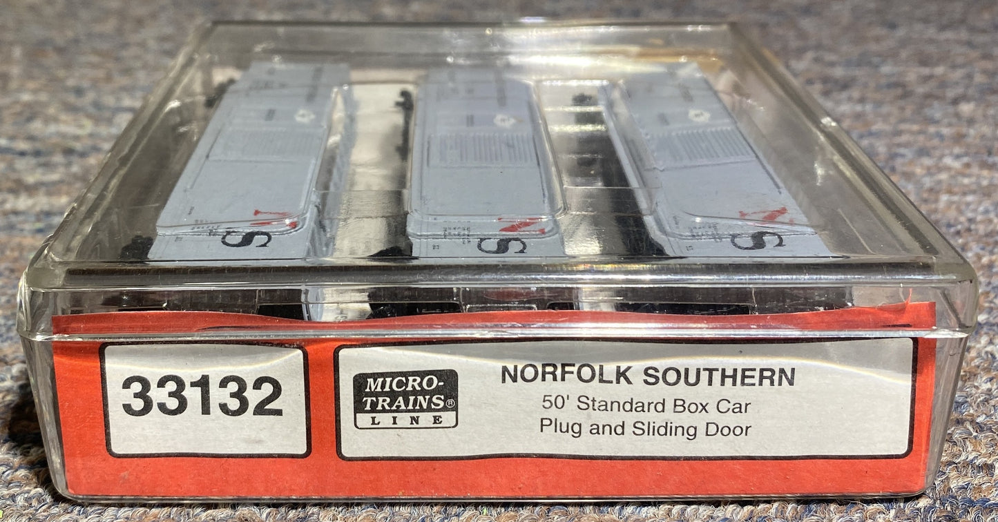 Micro-Train Lines # 33132 (3) Pack Norfolk Southern 50' Standard Box Car