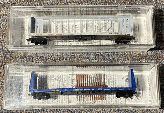 Micro Trains #53720 Centex & #54080 Bulkhead Flat Car