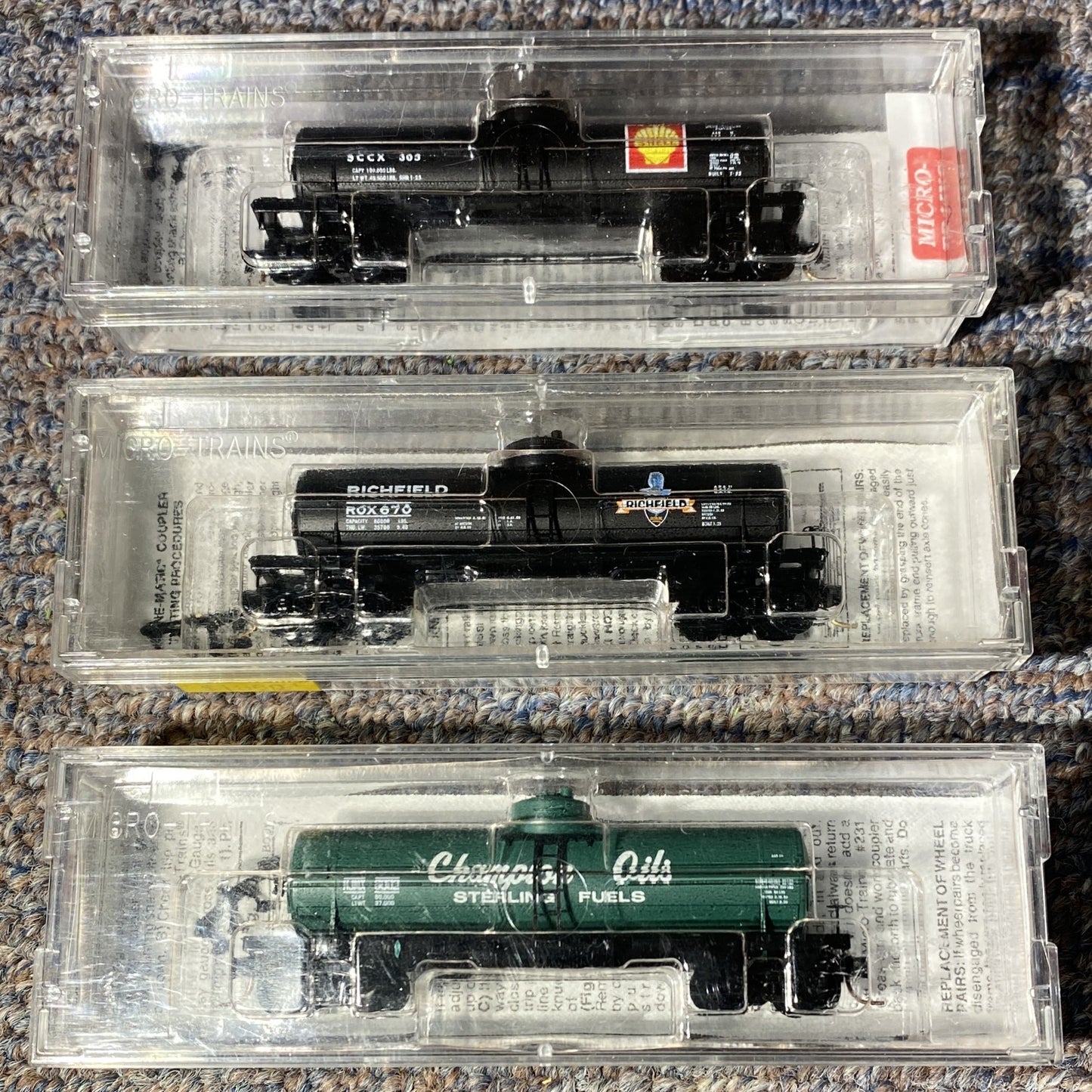 Micro Trains #65520, #65430, #65490 Tank Cars