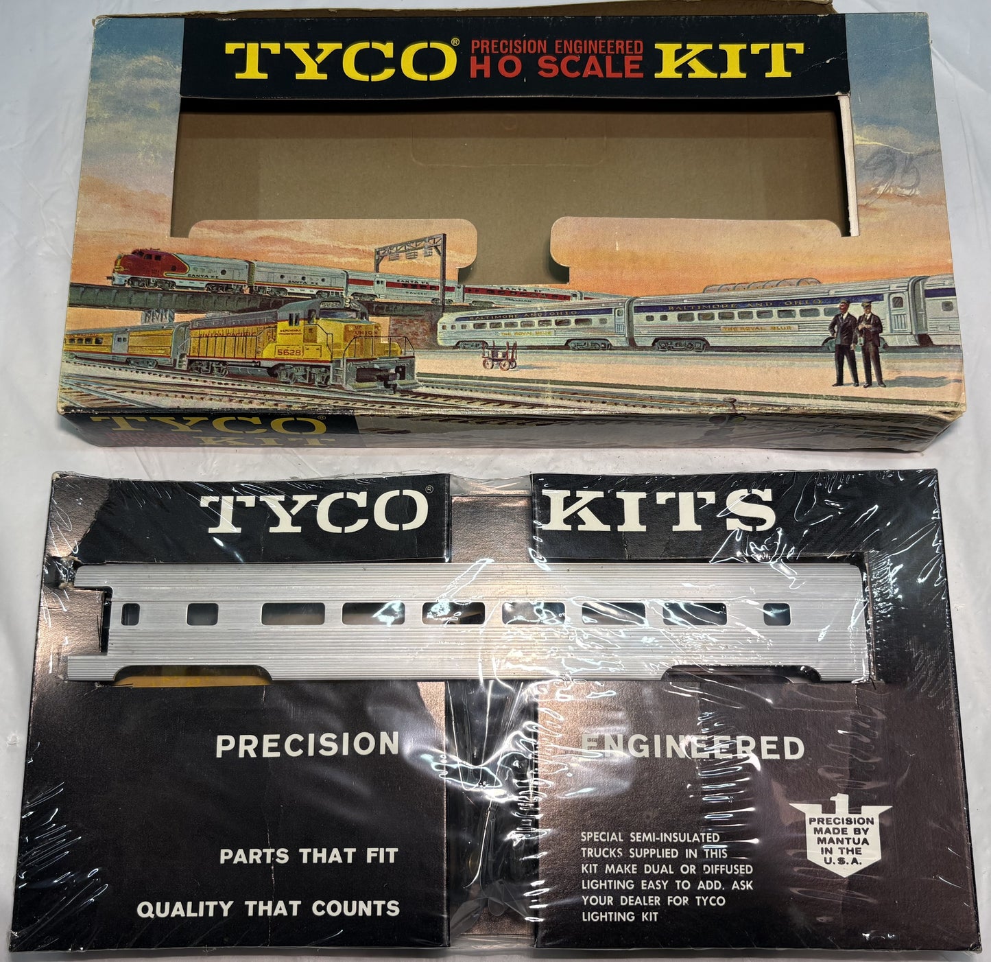 TYCO K505 Streamline Aluminum Dining Car Kit 1962