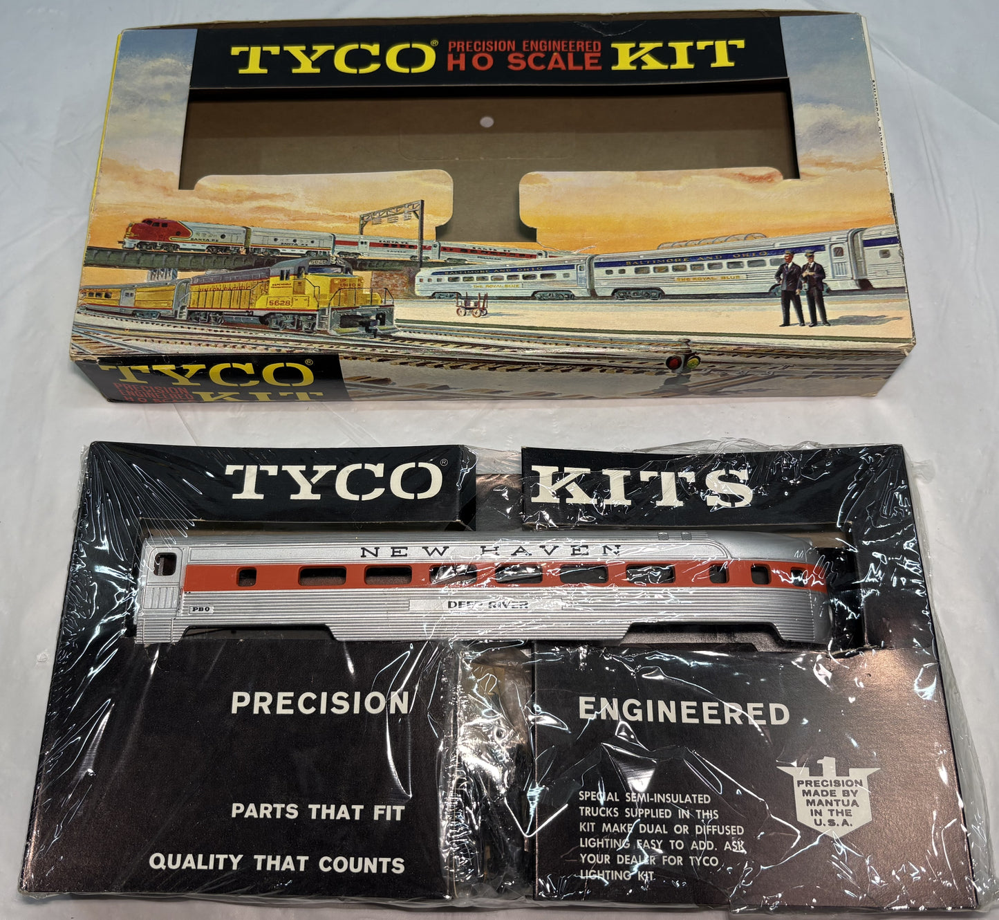 TYCO K522C Streamline Observation Santa Fe Lighted Kit