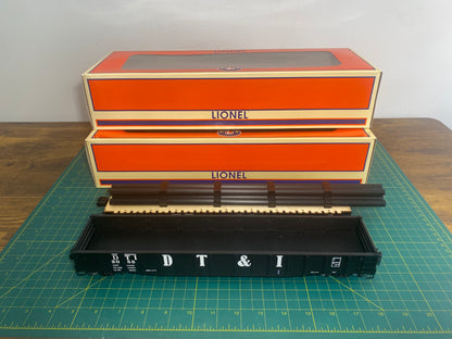 Lionel 6-82667 Detroit, Toledo & Ironton Scale PS-5 Gondola & PS-4 Flatcar Pair