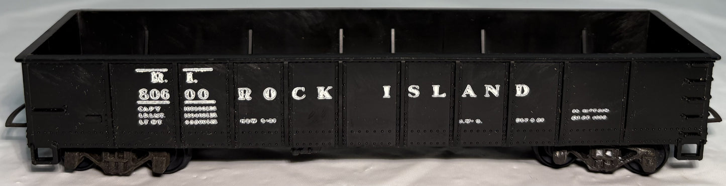 TYCO T-306 Black Rock Island Gondola Black #80600