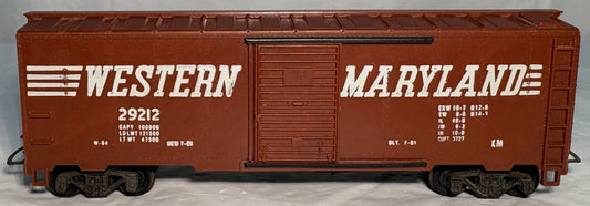TYCO T-311-A Western Maryland 40' XM Box Car #29212 40' XM Box Car