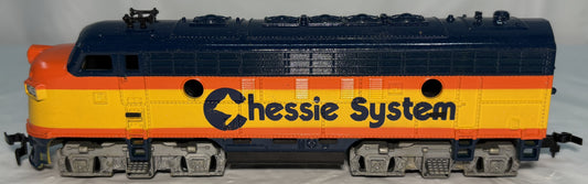 TYCO 224-03 Chessie System F9 Diesel Locomotive Power Torque