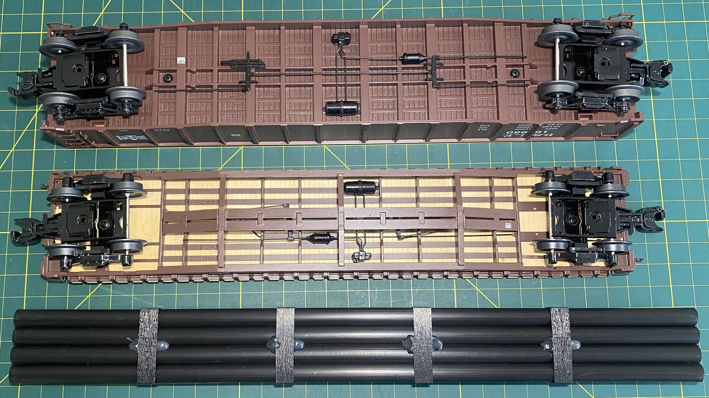 Lionel 6-82664 Bessemer & Lake Erie (B&LE) Scale Ps-5 Gondola & Ps-4 Flatcar Pair