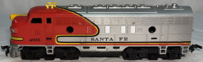 TYCO 4015 EMD F7A Santa Fe 4015 Locomotive Warbonnet