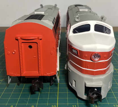Williams 21909 Shark A-A Powered & Dummy Locomotive Set Baldwin Locomotive Works (Demo)