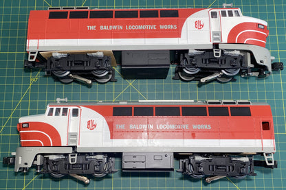 Williams 21909 Shark A-A Powered & Dummy Locomotive Set Baldwin Locomotive Works (Demo)