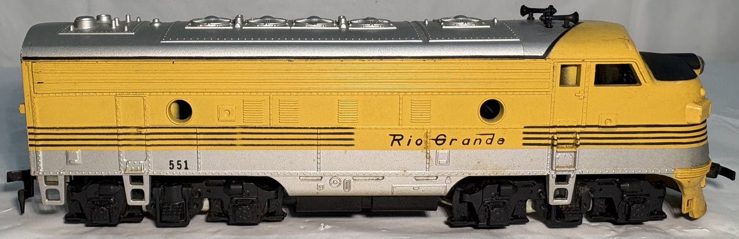 TYCO 551 Diesel Locomotive Rio Grande