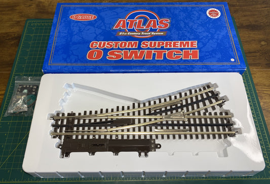 Atlas Nicke Silver Left Hand Remote Switch O Gauge 6072