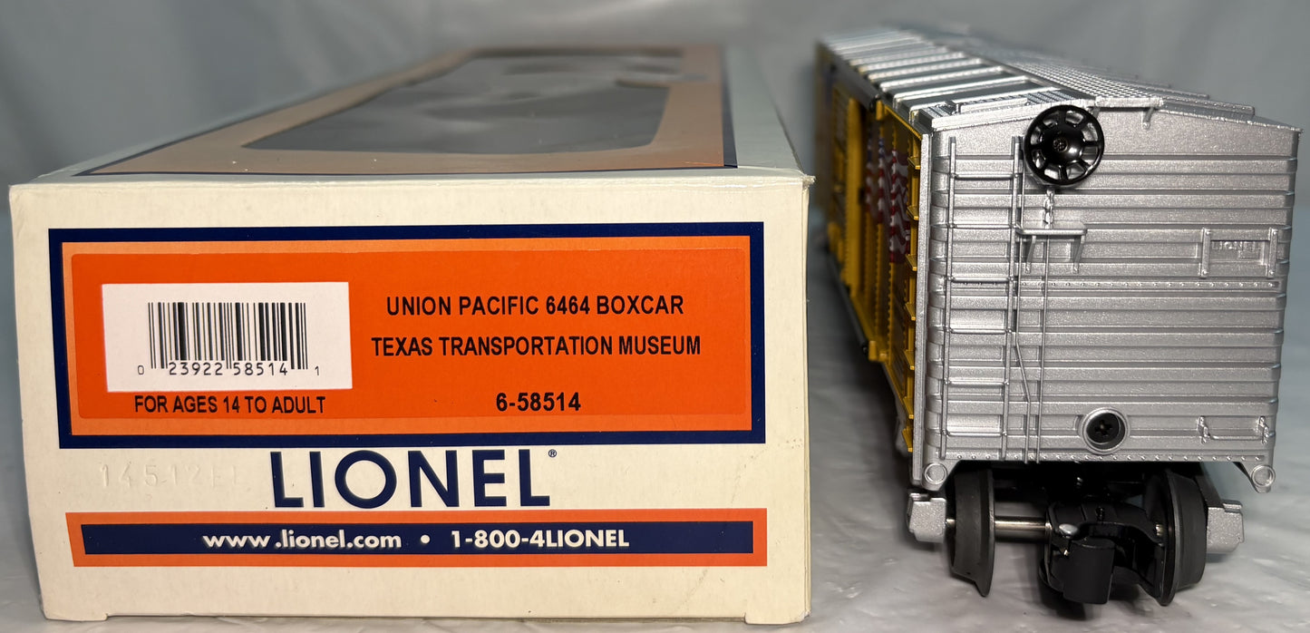 Lionel 58514 Union Pacific 1964 Texas Transportation Museum US Flag Boxcar