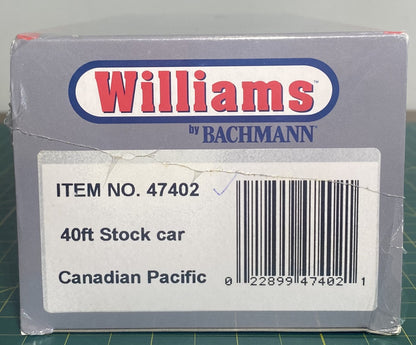 Williams 47402 40’ Stock Car Canadian Pacific