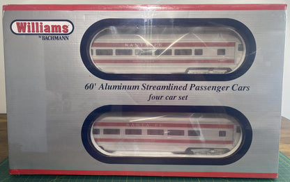 Williams 43098 60’ Streamline Santa Fe Passenger 4-Car Set