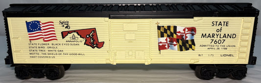 Lionel 7607 State of Maryland Boxcar #7607