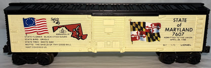 Lionel 7607 State of Maryland Boxcar #7607