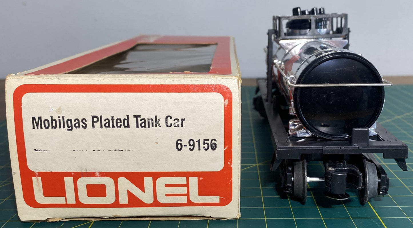 Lionel 6-9156 Mobilgas Plated Tank Car