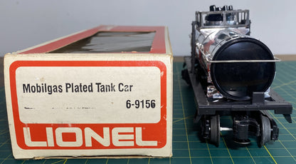 Lionel 6-9156 Mobilgas Plated Tank Car