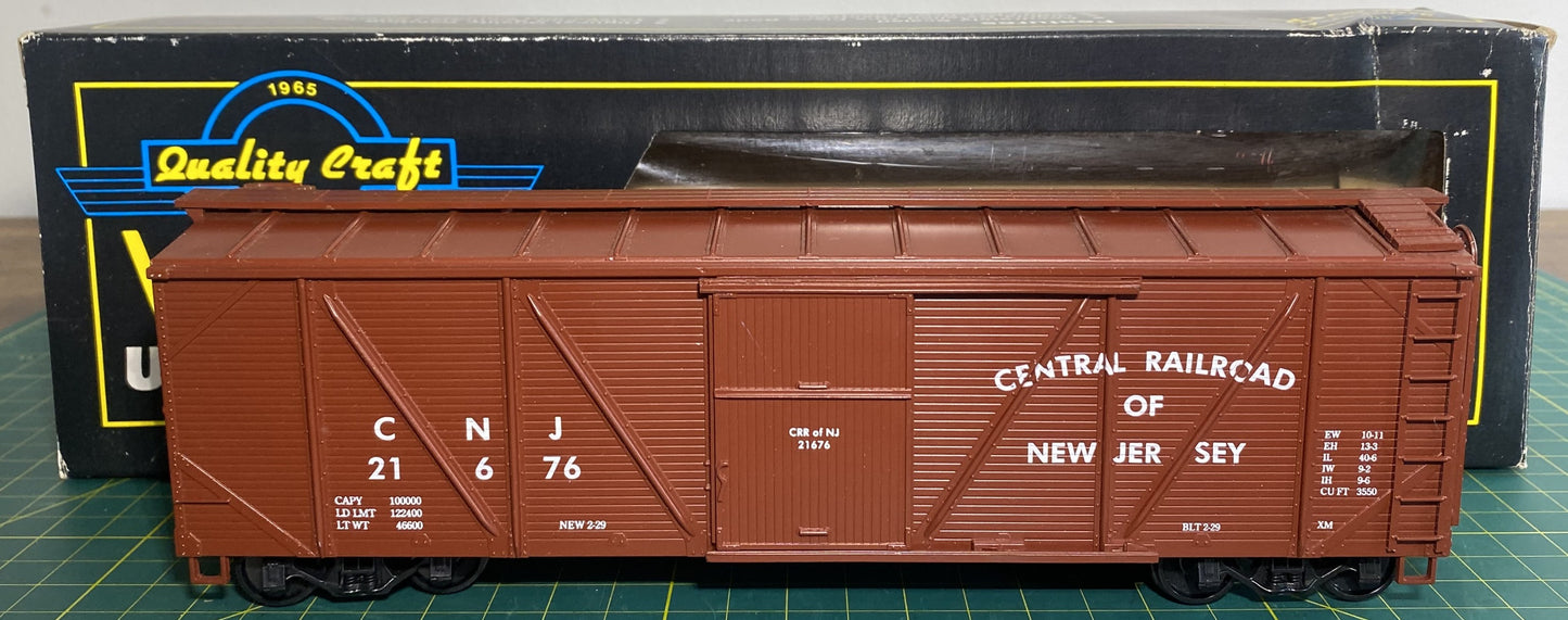 Weaver 21693 Central New Jersey Outside Braced Boxcar 3-Rail