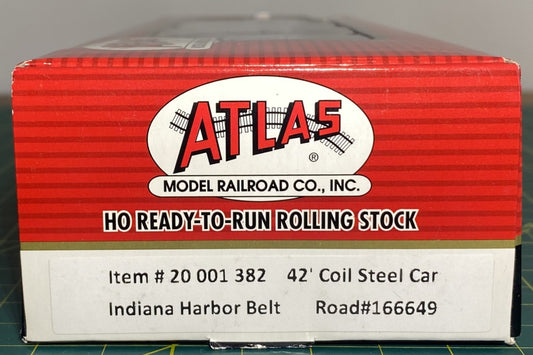 Atlas 20 001 382 42’ Coil Steel Car Indiana Harbor Belt #166649