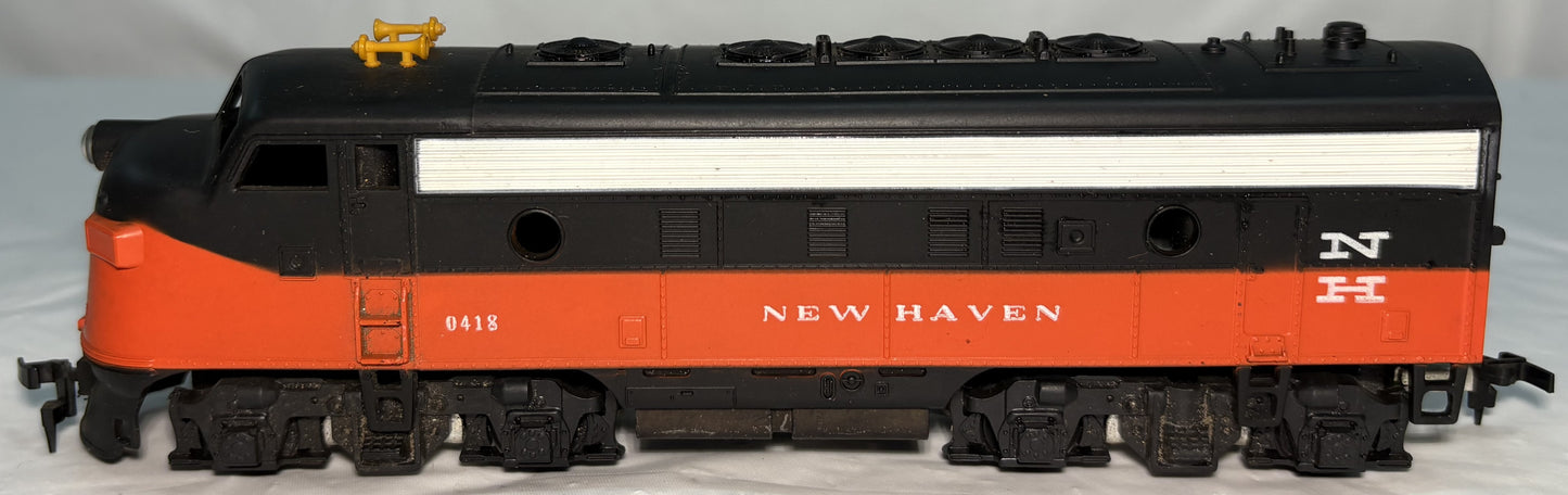 Tyco T225G New Haven F9 Non-Powered Diesel Locomotive EX