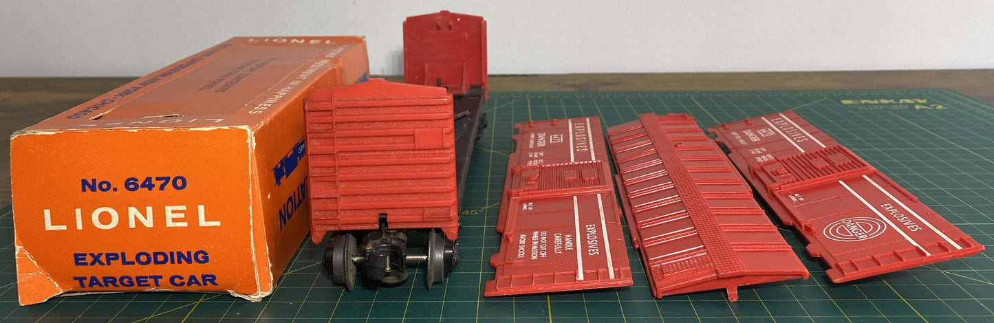 Lionel Post War Exploding Target Car 6470