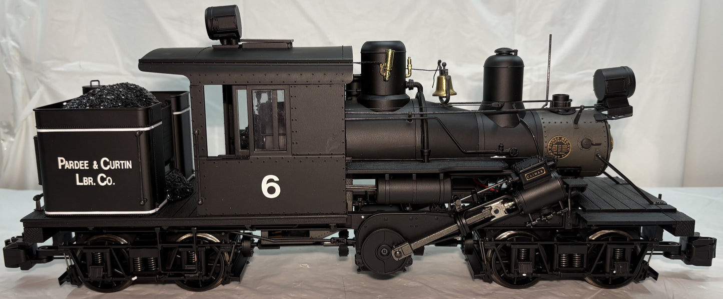 Bachmann 81180 Pardee & Curtin Lumber Climax Steam Locomotive #6