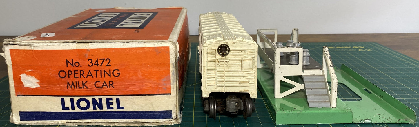Lionel Post War Operating Milk Car 3472