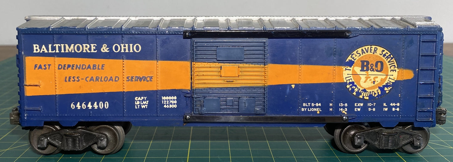 Lionel Post War Baltimore and Ohio Box Car 6464-400