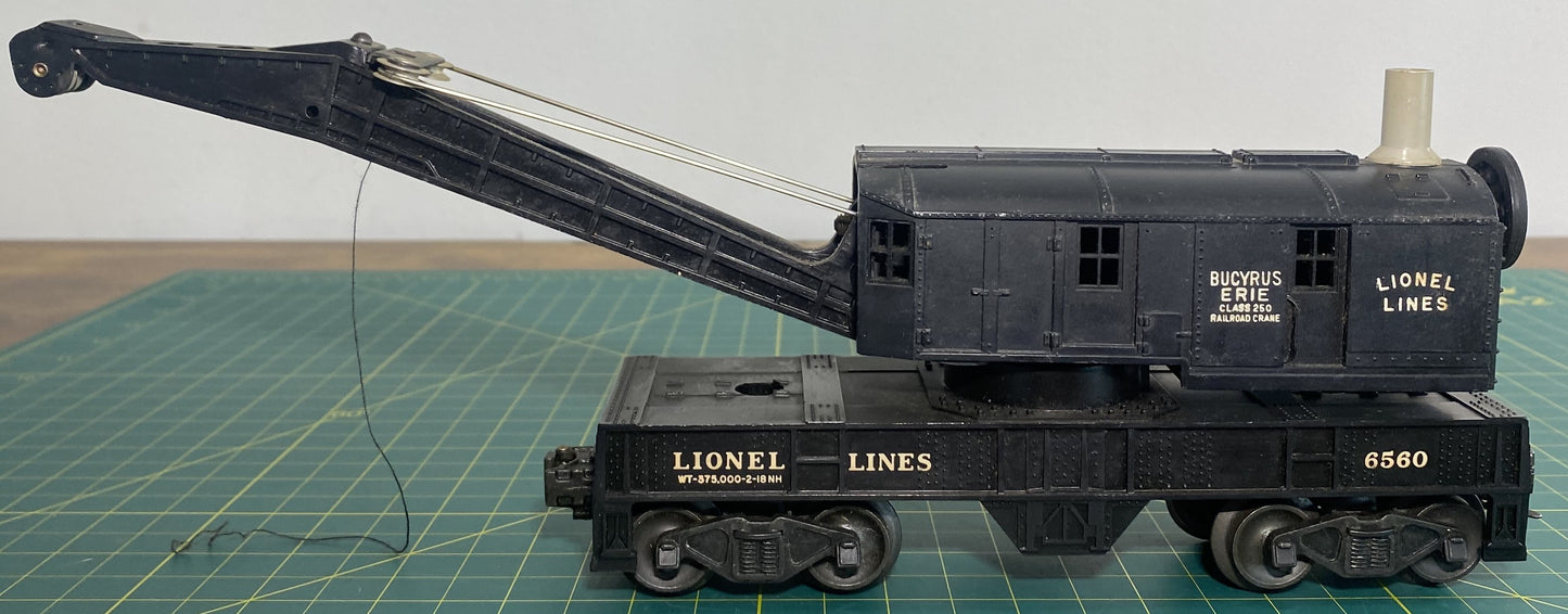 Lionel Post War 6560 Bucyrus Erie Crane