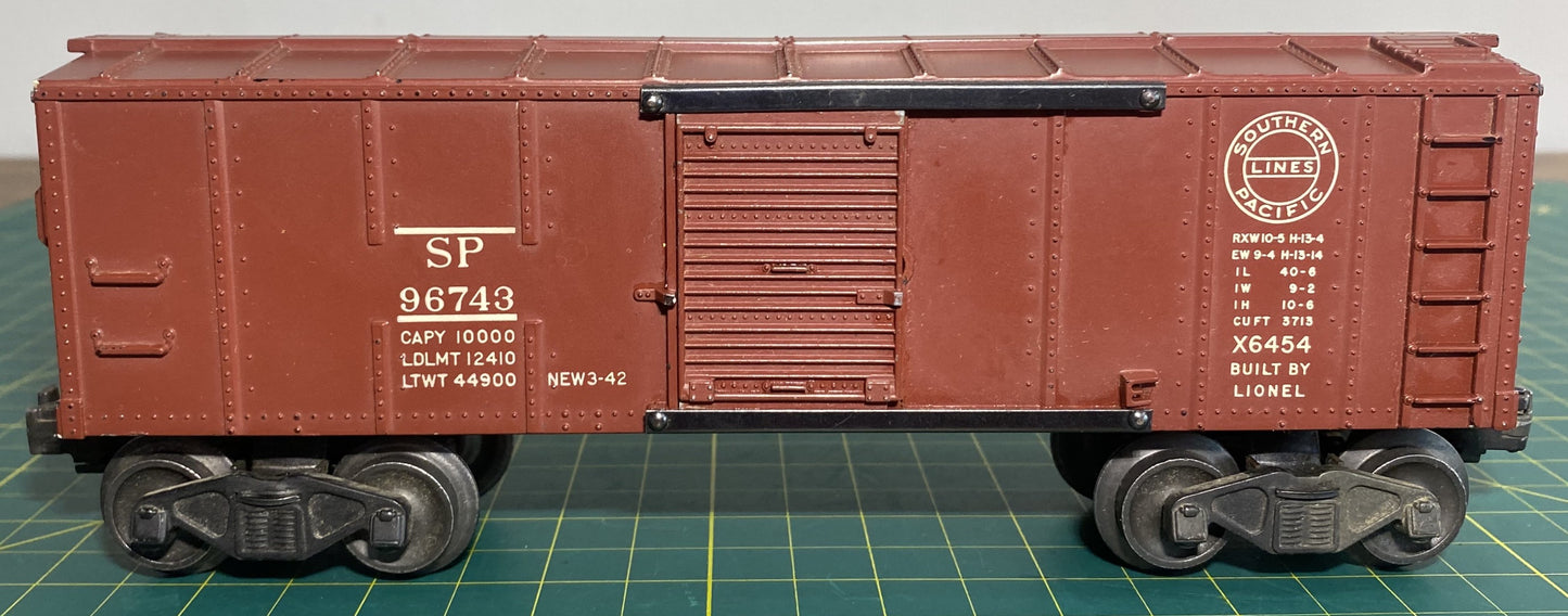 Lionel Post War X6454 Box Car Southern Pacific