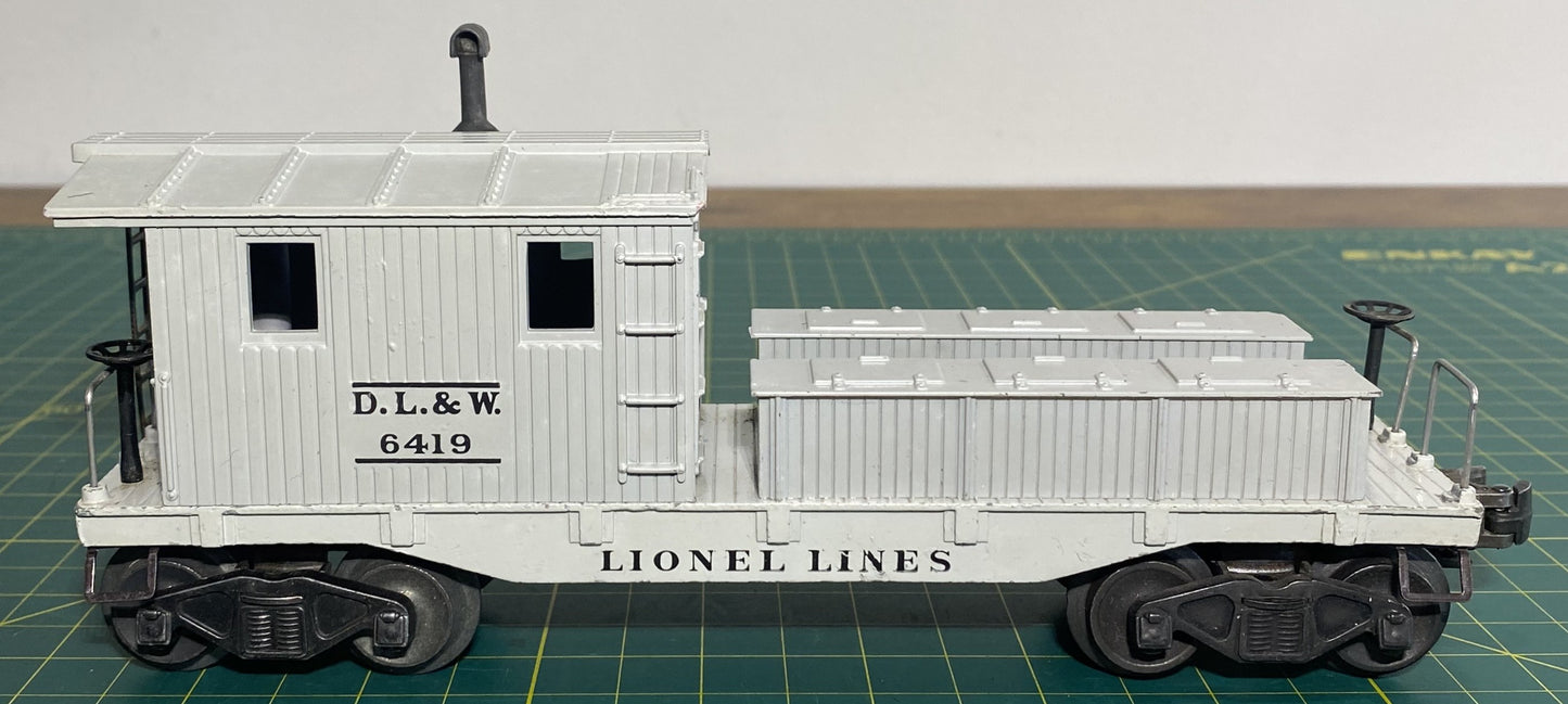 Lionel Post War 6419 Work Caboose DL&W