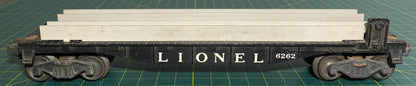 Lionel Post War 6262 Flat Car w/out Load