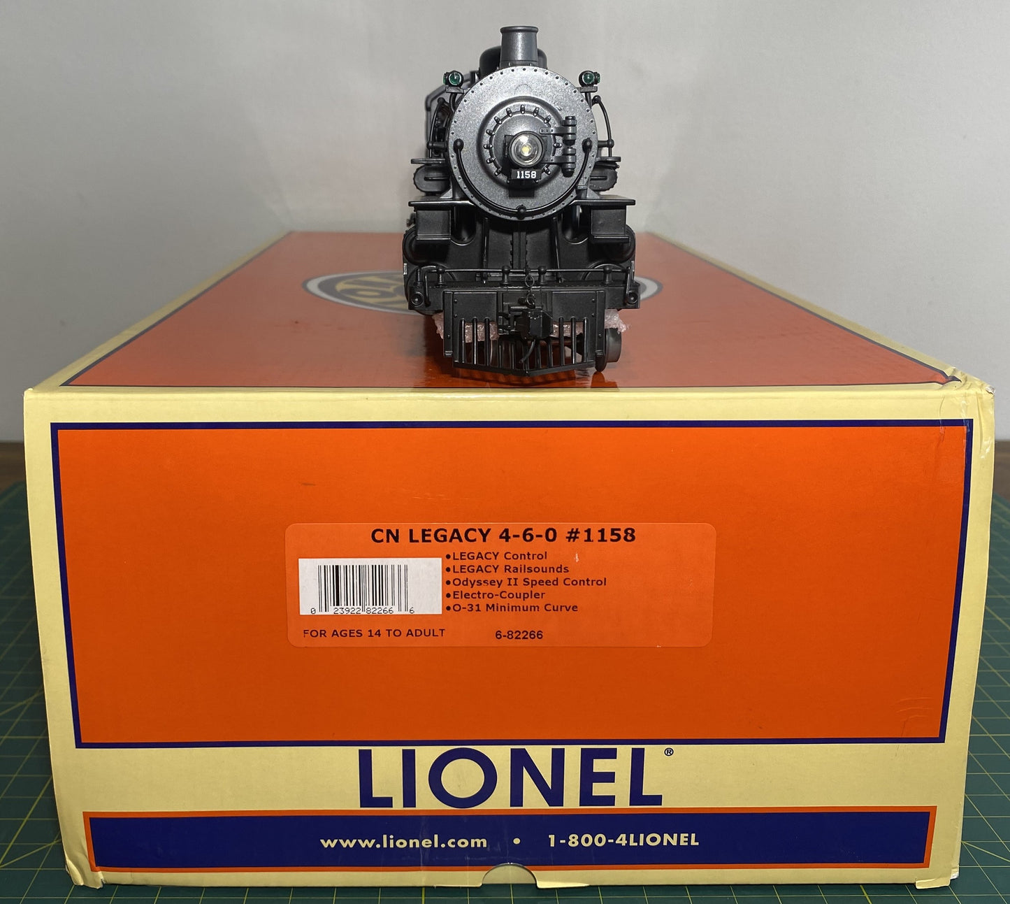 Lionel 6-82266 Canadian National LEGACY 4-6-0 Ten-Wheeler Steam Locomotive #1158