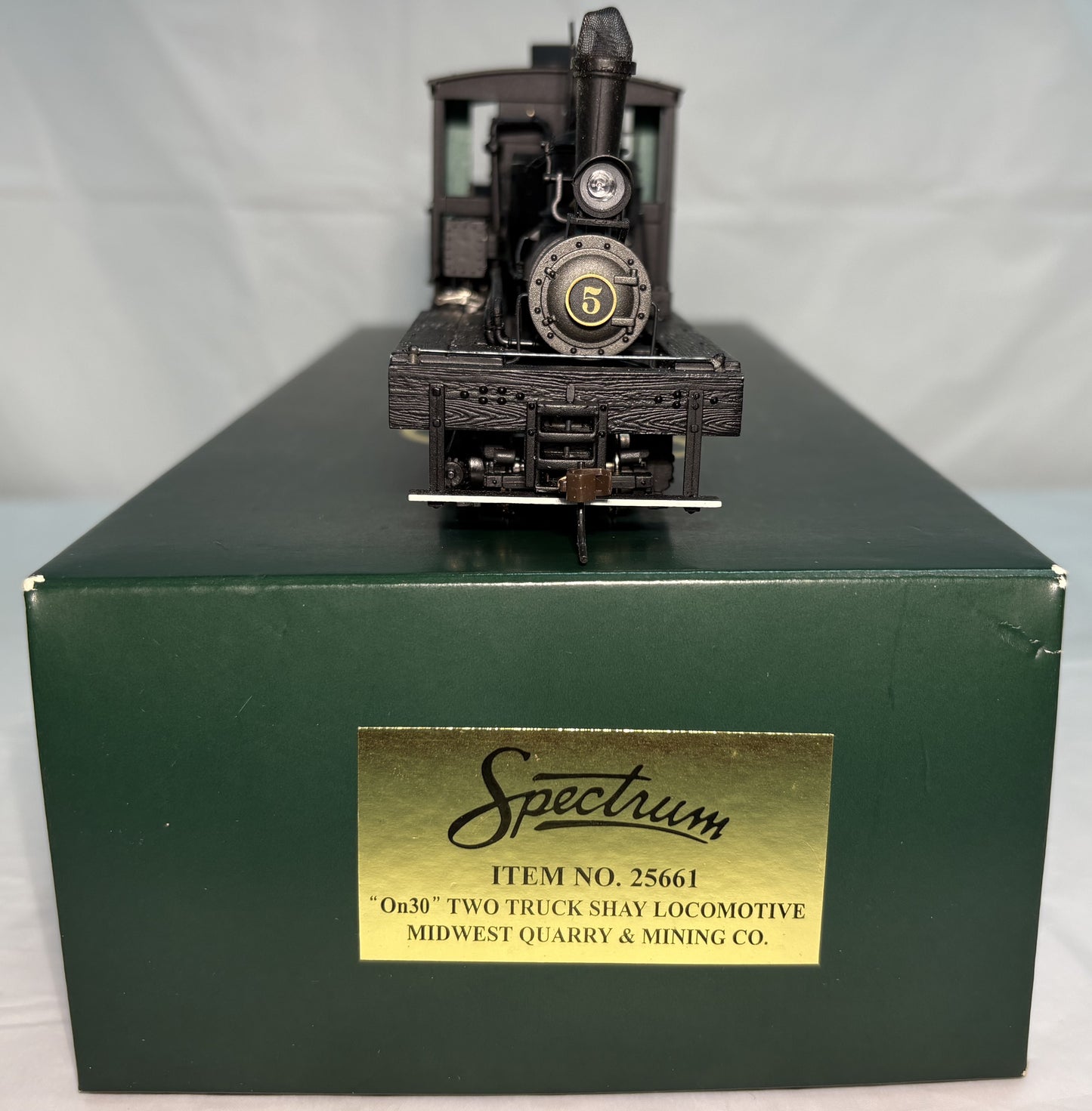 Spectrum 25661 Bachmann 25661 On30 Midwest Quarry & Mining Co. Two-Truck Shay Steam Locomotive